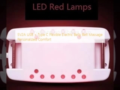 5V2A USB + Tipo C Flessibile cintura elettrica per la pancia Massaggio Comfort personalizzato