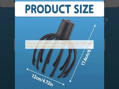 Prova i benefici del massaggio del cuoio capelluto con 3 modalità di massaggio Dispositivo di massaggio del corpo