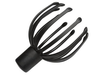 Massaggiatore capelluto con artiglio di polpo nero Massaggiatore capelluto elettrico di polpo portatile