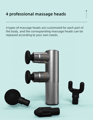5 velocità 2 testa pistola di massaggio fascia intelligente ricaricabile massaggiatore fascia intelligente