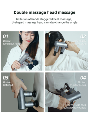 5 velocità 2 testa pistola di massaggio fascia intelligente ricaricabile massaggiatore fascia intelligente