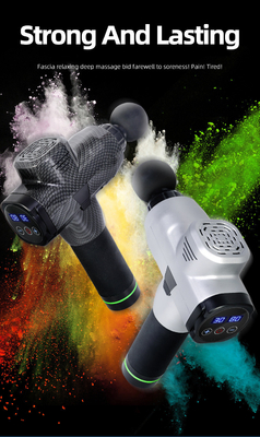 Ammiratori del fitness pistola di massaggio elettrica portatile schermo LCD touch