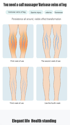 Massaggiatore per gambe a controllo remoto con calore e fasce regolabili