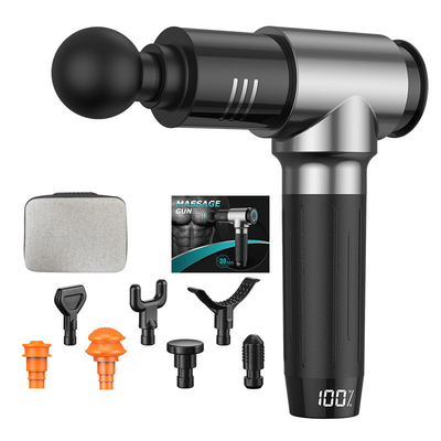schermo LCD a tocco pistola da massaggio leggera in fibra di carbonio con durata della batteria estesa 9,8 x 7,9 x 2,4 pollici