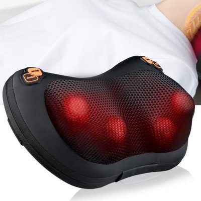 Ultra rilassante cuscino per il collo vibrante PU Homedics cuscino per il massaggio Shiatsu con calore