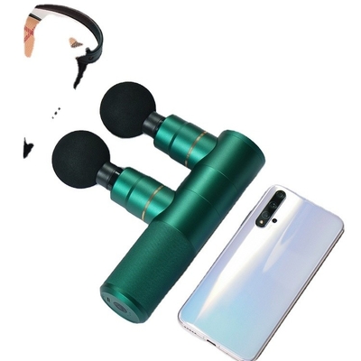 Mini Massaggio Fasciale Pistola di Fascia a Due Teste di Plastica con Batteria Ricaricabile