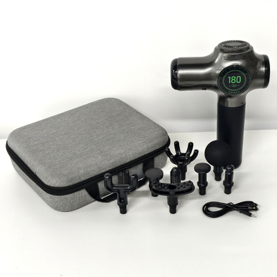 Pistola di massaggio GT Pistola di massaggio dei tessuti profondi, massaggiatore della schiena e del collo per alleviare il dolore, massaggiatore percussionale muscolare, messaggero portatile con 8 teste e silenzio