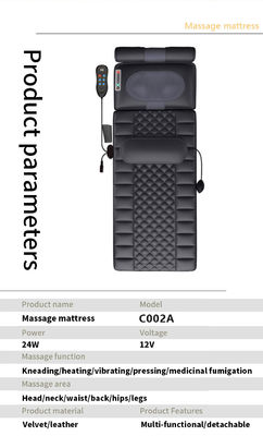 Livelli di intensità regolabili Massaggio Modus Materasso di massaggio pieghevole per terapia personalizzata Sistema di spegnimento automatico in ufficio