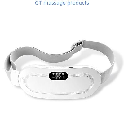 Pad di riscaldamento mestruale a display digitale bianco rosa - cintura di massaggio addominale rosa per alleviare il disagio